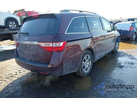 2012 Honda Odyssey Ex-L z USA, uszkodzony, nr VIN 5FNRL5H60CB045871